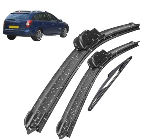 Juego de escobillas limpiaparabrisas Delanteras y traseras para Renault Laguna 2 Estate Combi 2001-2007 24+20+14 Escobillas limpiaparabrisas