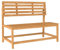 Outsunny 2-Sitzer Gartenbank Holz, wetterfest Sitzbank, UV-Beständig Gartenmöbel mit Umwandelbare Rückenlehnen, Parkbank 240kg belastbar, Holzbank für Balkon Terrasse, Garten, 110x61x89cm, Teak