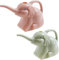 Ailovone Gießkanne Elefanten-Gießkanne Kunststoff Gießkanne Garten Gießkanne 2 Liter Blumengießkanne Gießkanne Zimmerpflanzen Kleine Dekogießkannen für drinnen und draußen (2pcs grün+rosa)
