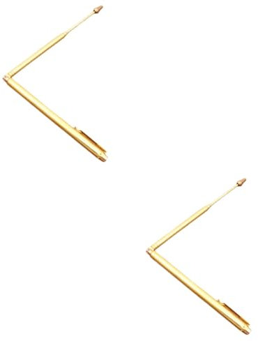 Lurrose 2 Pièces Souverain de dragon d'antenne pour baguette de sourcier DUWSIRS baguettes de divination au trésor portable forme outil de radiesthésie baguettes de sourcier en cuivre