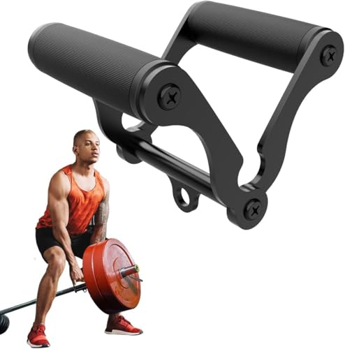 Sumeber Doppel D Rudergriff Kabelzug Zubehör fürs Fitnessstudio, Rutschfester V Griff Aufsatz für Home Gym Geräte, T Bar Rudergriff für Rückentraining für Home Gym