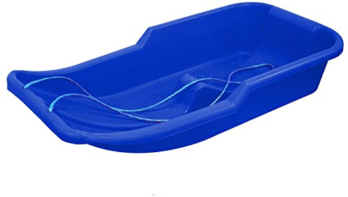 simpa Snow Hawk Plastic Snow Sledge Toboggan - Heavy Duty Winter Snow Sled - Choose from 4 Colours - Robust Design for Snow Fun