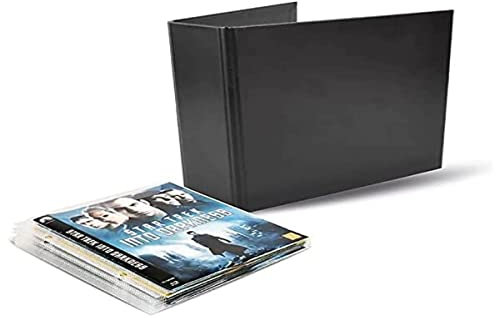 3L Blu-Ray Aufbewahrung - Kombipack mit 50 BluRay Hüllen & 2 Ringordner - Praktisch für Blu Ray Ordner/Sammelmappe - 10265