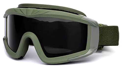 Taktische Airsoft-Schutzbrille für Outdoor-Sport, Militär, mit 3 austauschbaren Gläsern, schlagfest, Jagdbrille, UV400-Schutz, Schießbrille für Männer und Frauen, Motorrad, Reiten, Wargame, Paintball