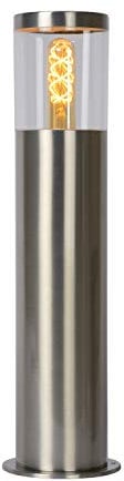 Lucide 14899/50/12 Borne extérieur, Acier, 40 W, Satin Chrome