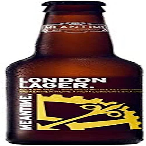 Meantime London Lager 4.5% ABV–24x 330ml Glass Bottles | East Anglian Malt and Goldings Hops | Crisp Flavourful and Refreshing | Award Winning Brewers | London Craft Beer- Vegetarian & Vegan Friendly