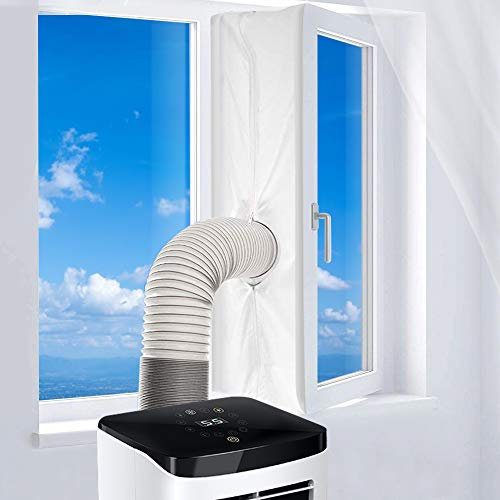DIAOPROTECT Fensterabdichtung Für Mobile Klimageräte,Klimaanlagen,Wäschetrockner und Ablufttrockner,Hot Air Stop zum Anbringen an Fenster,Dachfenster,Flügelfenster,AirLock,Fensterabdichtung Klimaa