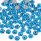 Beadsland 1440 PCS Flat Back Crystal Rhinestones Round Gems for Nail Art and Craft Glue Fix,Capri Blue(SS10(2.7-2.8mm))