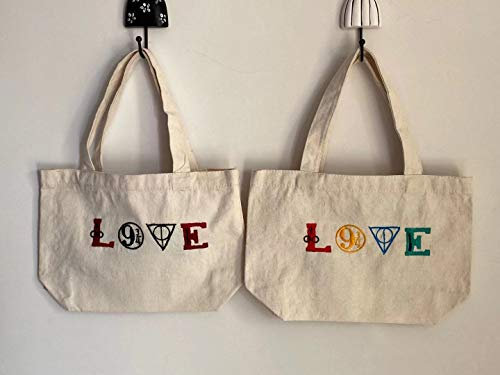 max stitch design Bolsas de lona de algodón para bricolaje, 2 unidades por juego de 30 x 20 x 10 cm, impresas fáciles de hacer manualidades bordadas