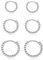 Creolen Silber 925 Damen Ohrringe Silber Klein Schlafen Ohrringe Set Kreolen Silber für Damen Herren Mädchen (8mm/10mm/12mm)
