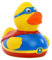 Schnabels Superduck - Diese Quietsche-Ente zaubert Gute Laune und Sieht dabei super stark aus - lustiges Geschenk für alle Anlässe