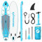 Exprotrek Stand Up Paddling Board, aufblasbares SUP Board, Stand Up Paddle Board Set, 6 Zoll dick für alle Schwierigkeitsgrade mit Aluminiumpaddel,und komplettem Zubehör (200KG MAX)