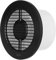 LIRAST Ø 125mm / 5 inch Anthracite Bathroom Fan - Ventilator for Bath Kitchen Toilet - Extractor Fans - Ball Bearing