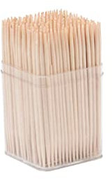 Fackelmann 57649 - Palillos de dientes (300 unidades, en caja con tapa, carpintero de madera, palillo de dientes, madera, palillo de dientes, madera, 6,5 cm)