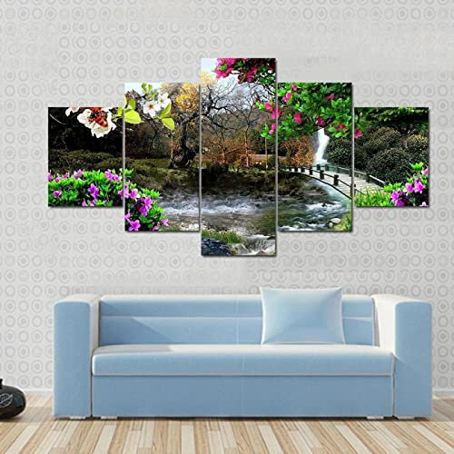4 Teiliges Wandbild Die Vier Jahreszeiten Poster Mit Rahmen Vlies Leinwanddrucke 4 Teilig Bilder 4 Stücke Leinwanddrucke 4 TLG Wandkunst Wandaufkleber XXL Format Kreatives Geschenk