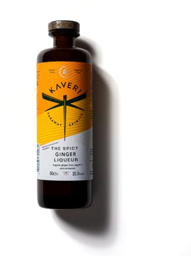 Kaveri Ginger Liqueur, Organic and Spicy, made with Ginger, Cardamom & Jaggery - Gluten-Free, Vegan - 20.3%