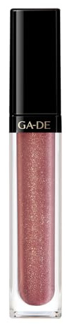 GA-DE Crystal Lights Lip Gloss, 815 – Enriched with Light-Reflecting Crystal Pearls – Smooth Silky, Rich Color – Moisturizes and Adds Shine – 0,2 oz