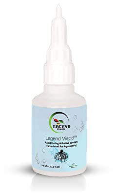 Legend Viscid 50mL Liquid Glue (Cyanoacrylate Superglue) For Hardscape, Wood, Stones, Plant