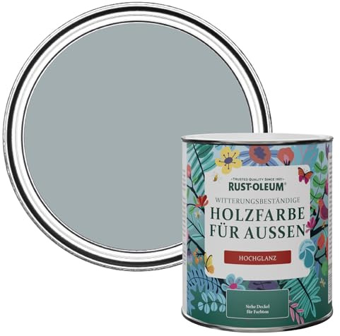 Rust-Oleum Grey Mould-Resistant Garden Paint In Gloss Finish - Mineral Grey 750ml