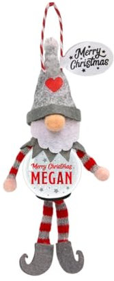 Personalisierte Schneekugel Baumschmuck (Megan)