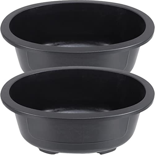 HOMSFOU 2st Blumentopf Anzuchttöpfe Für Pflanzen Schale Für Bonsai Gartenversorgung Topf Oval Bonsaischale Aus Kunststoff Pflanzentöpfe Für Den Garten Groß Geldbaum Büro Ländlich Plastik