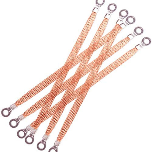 Terminal Connectors Terminal Strips 300mm Bridge Grounding Wire Span Cable for Cable Tray And Distribution Box 5PCS