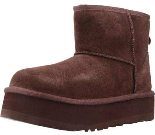 UGG Classic Mini Platform, Stivali alla Moda, Burnt Cedar, 33 EU