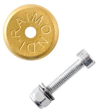 Rullo in titanio Ø16MM albero 3MM con bullone per tagliatrice ROIZOR Raimondi