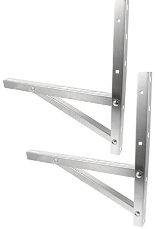 OUNONA Air Conditioner Mount 2pcs Air Conditioning Outer Rack Portable Air Conditioner Stand to Folding Air Conditioner Support Bracket Stainless Steel Air Conditioner Bracket Metal