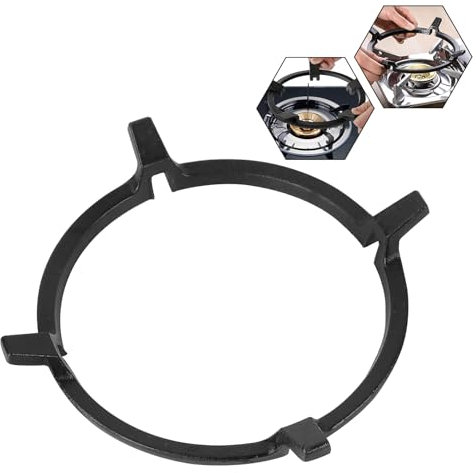 Blnriam Support pour brûleur de wok - Anneau de wok - Support de cuisinière à gaz - Le cadre de cuisson est utilisé pour stabiliser les cuisinières à gaz, les casseroles et les cafetières