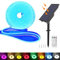 KISUFU 24V Solar Neon LED Streifen, 2835 120 LEDs/m IP65 Wasserdicht Solar Flexible Neon DIY Strip Lichtband mit 6W USB-Lade-Plug-in-Solarregler für Garten im Freien, Party, Hochzeitsdekoration.