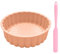 HDGSAFD 1 stampo per dolci, 1 spatola lunga, stampo in silicone scanalato, forma strutturata, stampo fai da te