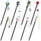 Yoosit 8 Pack Chinese Wood Hair Sticks With Tassel, Dangling Crystal Beads, Charm Fork - Long Straight Chopstick Picks for Twist Bun Holder - Women's Accessories