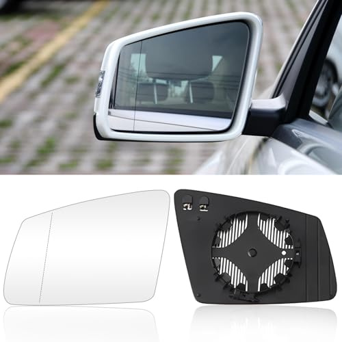 Altsbaos 1PCS Ersatzspiegel Links Kompatibel mit mercedes-benz A B C E S Klasse CLA GL GLA CLS GLK Spiegelglas Beheizbar W176 W246 W204 W212 W221 S212 S204 A207 C204 C216 C117 X156 X204-2128101721