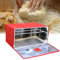 Rusopobe Caja de fermentación de Pan eléctrica, Caja calentadora Plegable para fermentación de Pan de Masa Madre, Caja fermentación de Masa con Control de Temperatura(Red,40 * 32 * 32cm)