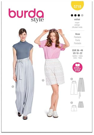 Burda Style Sewing Pattern B5718 Misses' Trousers
