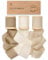 Vitalizart Baumwollband 3,8 cm x 13,7 m Khaki & Creme & Beige, Handgefertigte Ausgefranste Fransen Stoffbänder für Geschenkverpackungen, Hochzeit Einladungen, Brautsträuße, Weihnachten Dekorationen