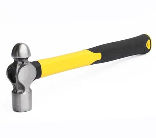 BJDSI 450g di Martello,Rinforzato,Lucidato Interamente,Manico in Plastica Antivibrante.