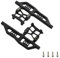 GTVNPOA RC Zubehör Für Axial Für SCX24 90081 Für AXI00001 Für 1/24 RC Crawler Auto Metall Seite Pedal Slider Rahmen Pedal Upgrade Teile Zubehör(Black)