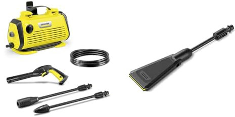 Bundle of Kärcher K 3 Horizontal Pressure Washer, Pressure: max. 120 bar, Flow Rate: 380 l/h, Area Performance: 25 m²/h + Kärcher Pressure Washer eco!Booster Jet 120 for K 2 and K 3 Pressure Washers