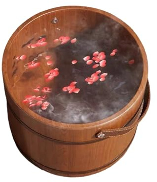 Gungtj Foot Bath Basin - Ergonomic Handle Footbath With Massage Roller - Foot Bath Massager - for Grandpa Youth Teens Mother Dad Grandma Senior Home Spa Sauna