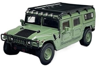 TQBODWX Metall Miniaturautos 1 64 Hummer Geländewagen, Legierung, Automodell, Geschenk, Mini-Auto-Set, 9 Jahre Alt + Hobby-Kinderspielzeug(Grün)