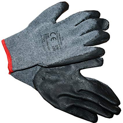 Doratex Thermo-Arbeitshandschuhe Anti Rutsch Herbst Winter 2er Set Größe 9 dunkle Farbe