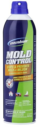 Concrobium Mold Control Aerosol, 14.1 oz – Eliminates & Prevents Mold – EPA Registered, Bleach-Free, Odorless, VOC-Free – For Indoor & Outdoor Surfaces, Mid-Sized Jobs, and Hard-to-Reach Areas