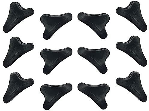 12 Pcs Mini Plastic Rope Tensioner Cord Adjuster Wind Rope Buckle Anti-slip Adjustable Tool for Camping Hiking Outdoor Activit, Black, 3.2x1.8x0.9 (C-50)