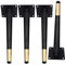 Möbelfüße Sofafuss Gerader Kegel Tischbeine Schrankbeine Sockelfuß Metall Möbelbeine Möbelfüsse Für Schrank Sofa Stuhl Couchtisch Tische Schränke Couch 4 Stück,10-72cm Hoch (35cm/13.8in,Black+Gold)