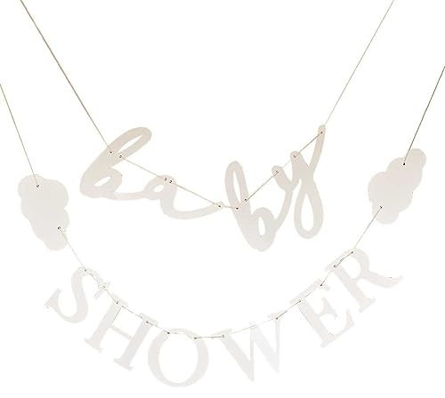 Ginger Ray Hello Baby Wimpelkette für Babyparty, umweltfreundlich, 45 cm, Taupe
