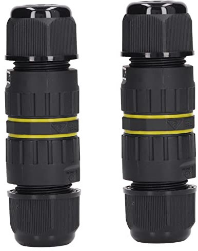 Fafeicy 2PCS Junction Box Connector 400V/40A Ø 10mm -14mm, IP68 Waterproof Power Cable Junction Box,Connector 4 for Outdoor Waterproof Equipment, Street Lights, Buried Lights, Garden Lights