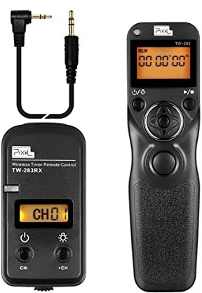 Telecomando Scatto Remoto Pixel TW283 Intervallometro Shutter Timer per Canon RS-60E3 EOS R R6 90D 200D 850D SX70HS Rebel T7i pour Olympus OM-1 EM1X EM1-III pour Fuji GFX100 GFX50R XT3 XT4 XT30II