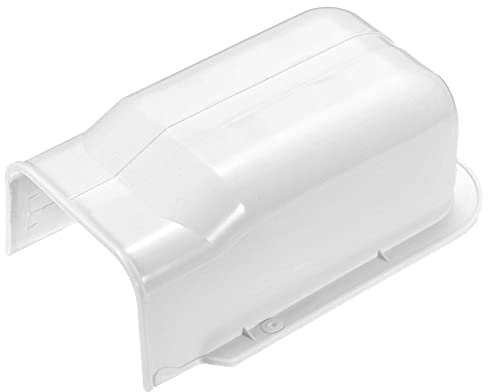 sourcing map PVC Decorative Line Cover 0.7ft L x 4 W Wall Cover Tubing for Air Conditioner, Heat Pump (White)